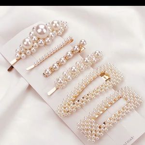 Accessories - 😍gorgeous 6 pearl hair clip set😍 Accessories - 😍gorgeous 6 pearl hair clip set😍